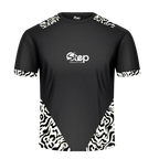 Blue & White Abstract Tribal Accent T-Shirt – STEP