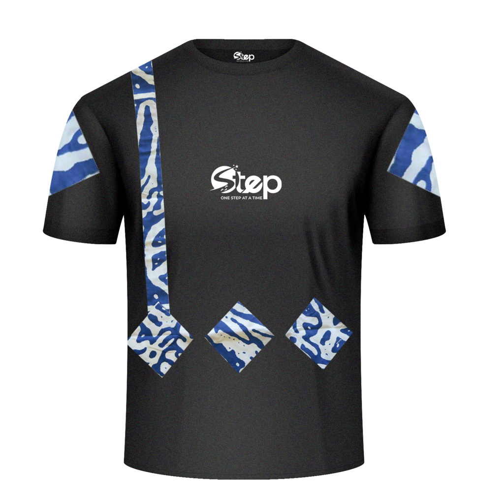 Monochrome Safari – Black Tee