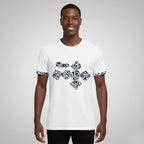 White & Black-White Abstract Print T-Shirt – STEP