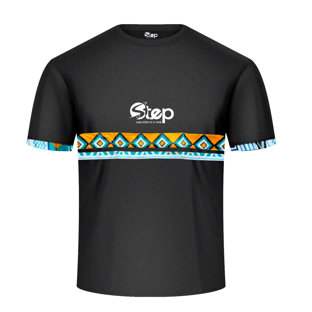 Black Wild Zebra Stripe Tee