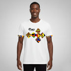 White & Black-White Abstract Print T-Shirt – STEP