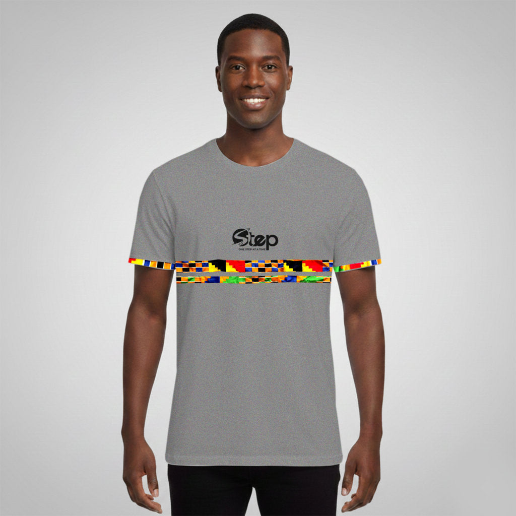 Grey Tribal Amber Stripe Tee