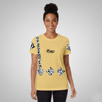 Dark Beige Tribal Horizon white tribal pattern