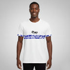 White Ocean Wave Line Tee