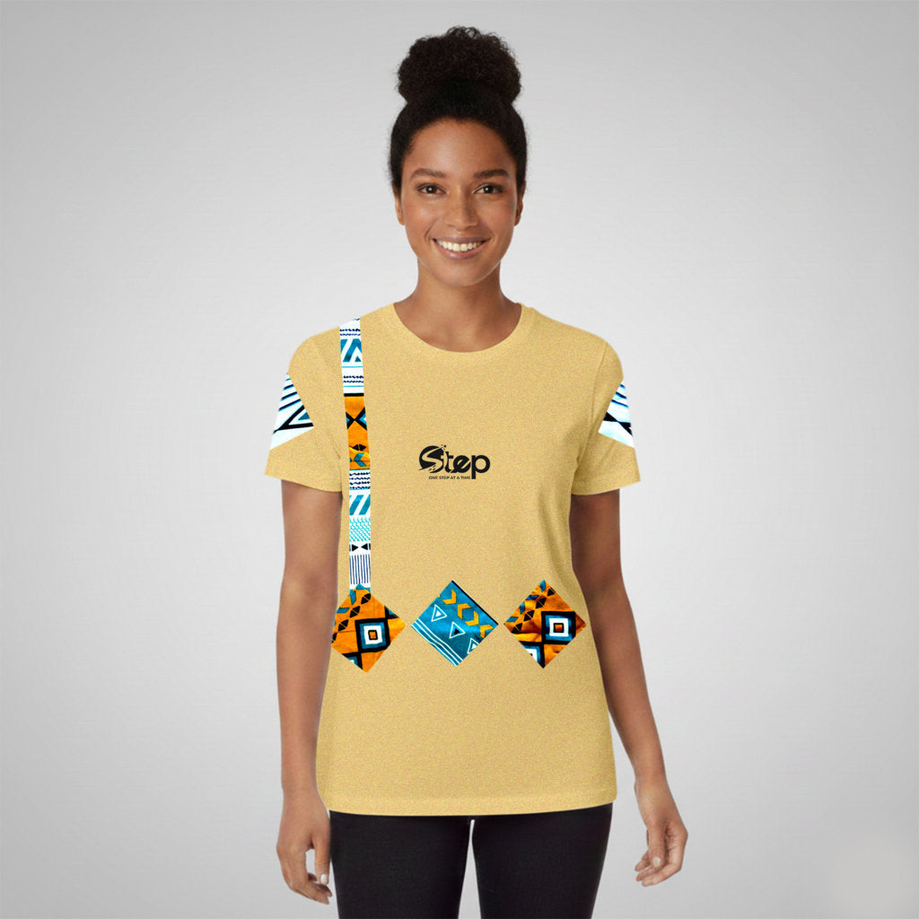 Dark Beige Tribal Horizon white tribal pattern