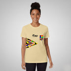 Light Beige Kente Arrow Pocket Tee