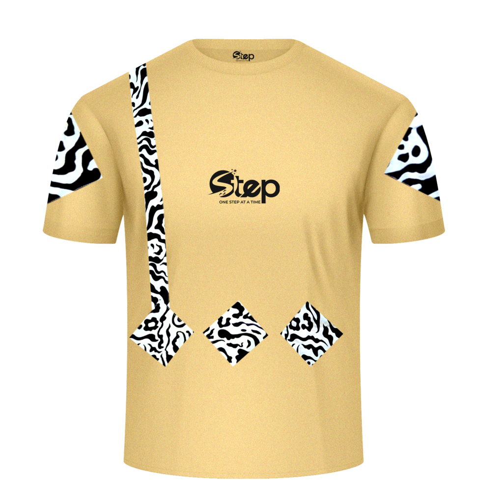 Dark Beige Tribal Horizon white tribal pattern