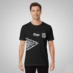 Black Kente Arrow Pocket Tee