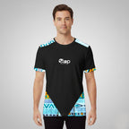 Blue & White Abstract Tribal Accent T-Shirt – STEP