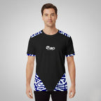 Blue & White Abstract Tribal Accent T-Shirt – STEP