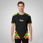 Blue & White Abstract Tribal Accent T-Shirt – STEP