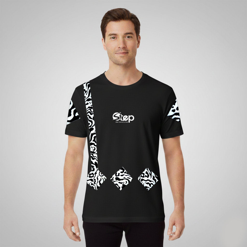 Monochrome Safari – Black Tee
