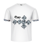 White & Black-White Abstract Print T-Shirt – STEP