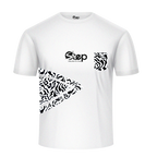 White Ocean Wave Arrow Pocket Tee