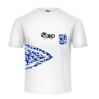 White Ocean Wave Arrow Pocket Tee