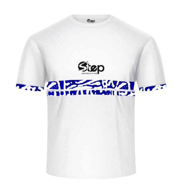 White Ocean Wave Line Tee