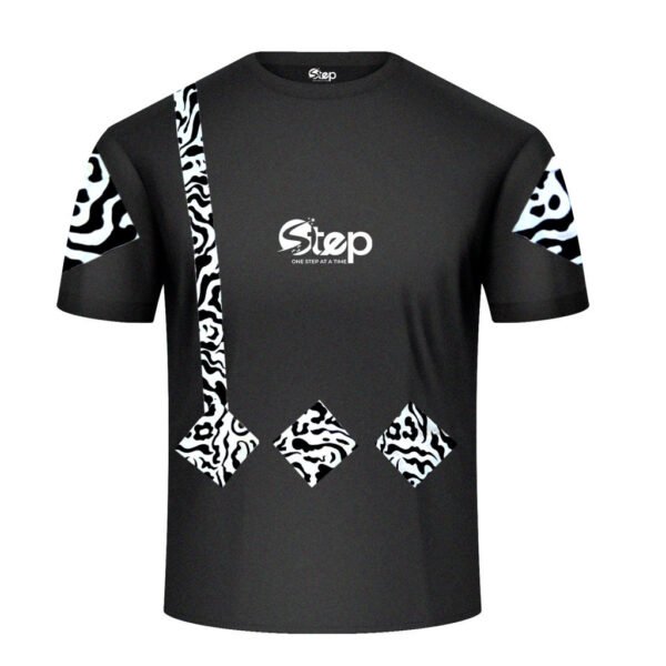 Monochrome Safari – Black Tee